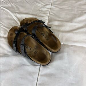 Birkenstock Black Two-Strap Sandals